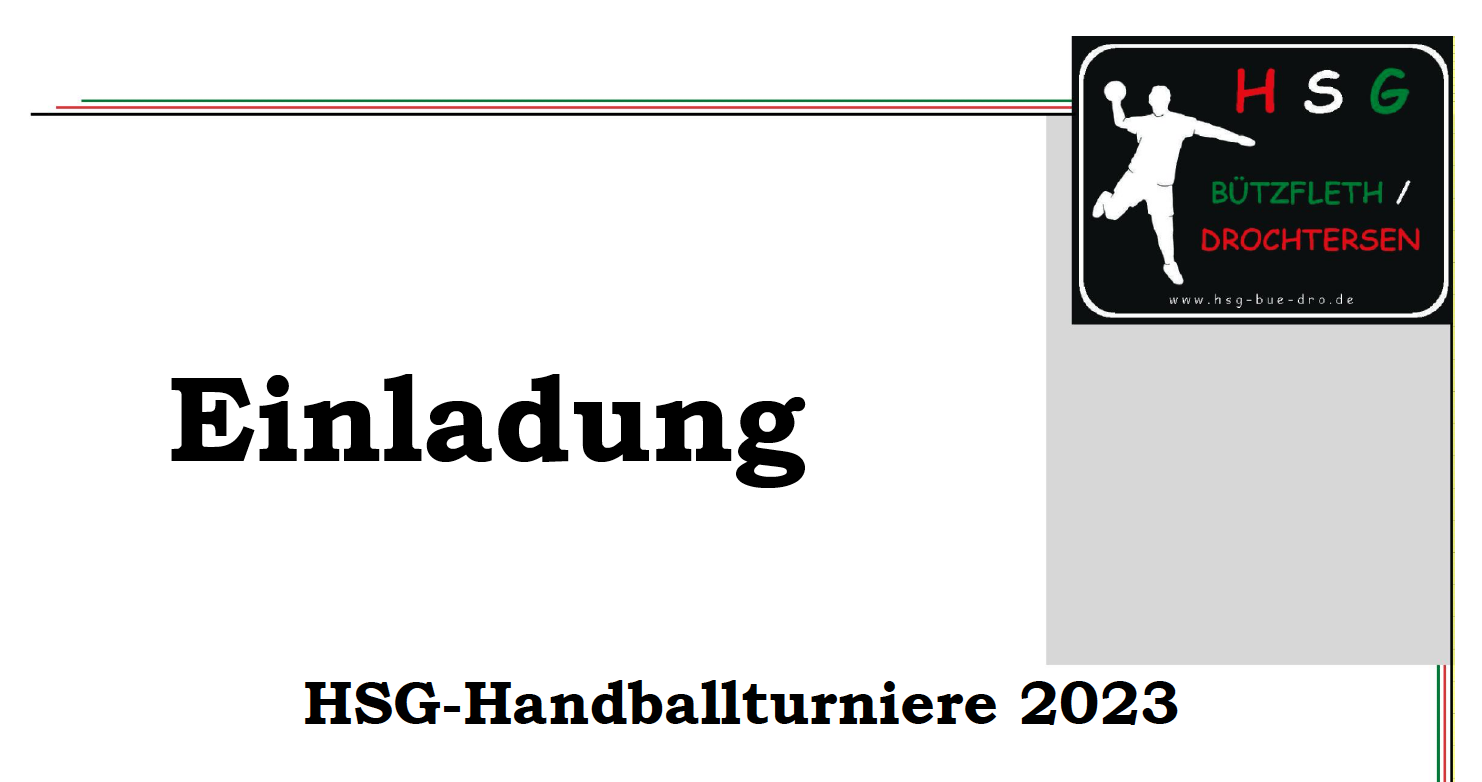 Einladung HSG-Handballturniere 2023